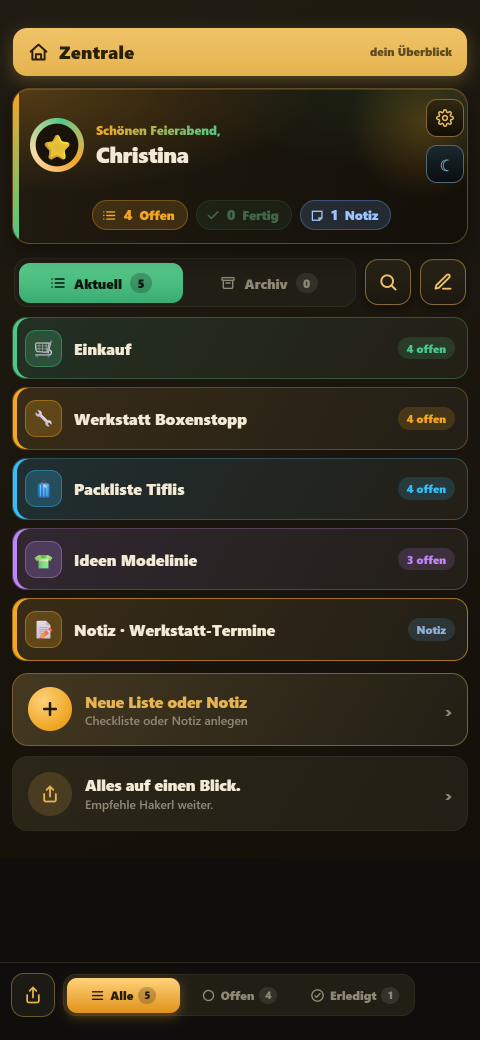 Hakerl Zentrale
